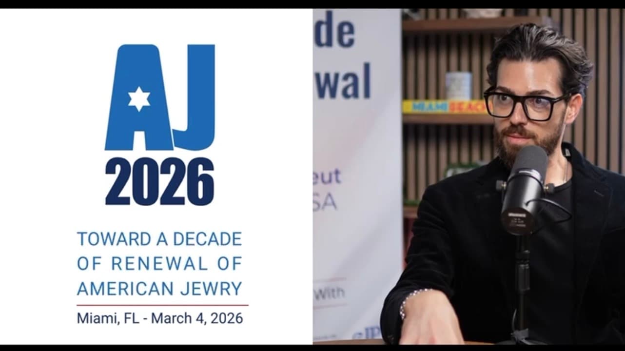 Enrico Omri Ravenna at AJ 2026 — Toward a Decade of Renewal of American Jewry, Miami