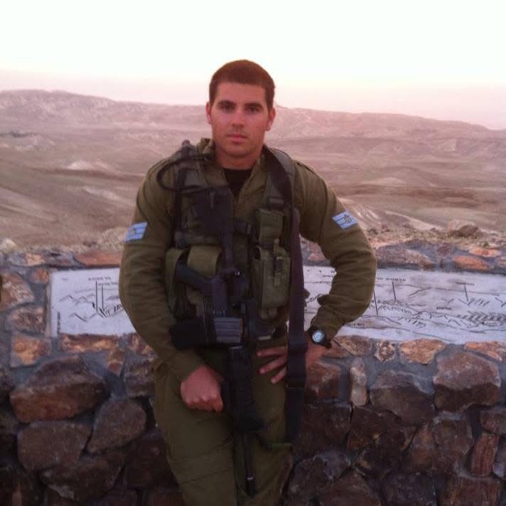 Enrico Omri Ravenna serving in the IDF, Negev desert